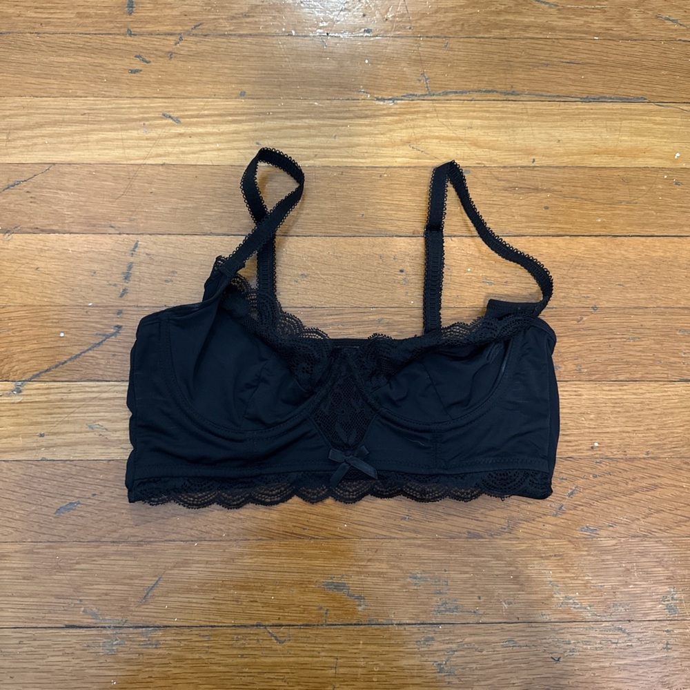 Elegant Black Lace Bralette